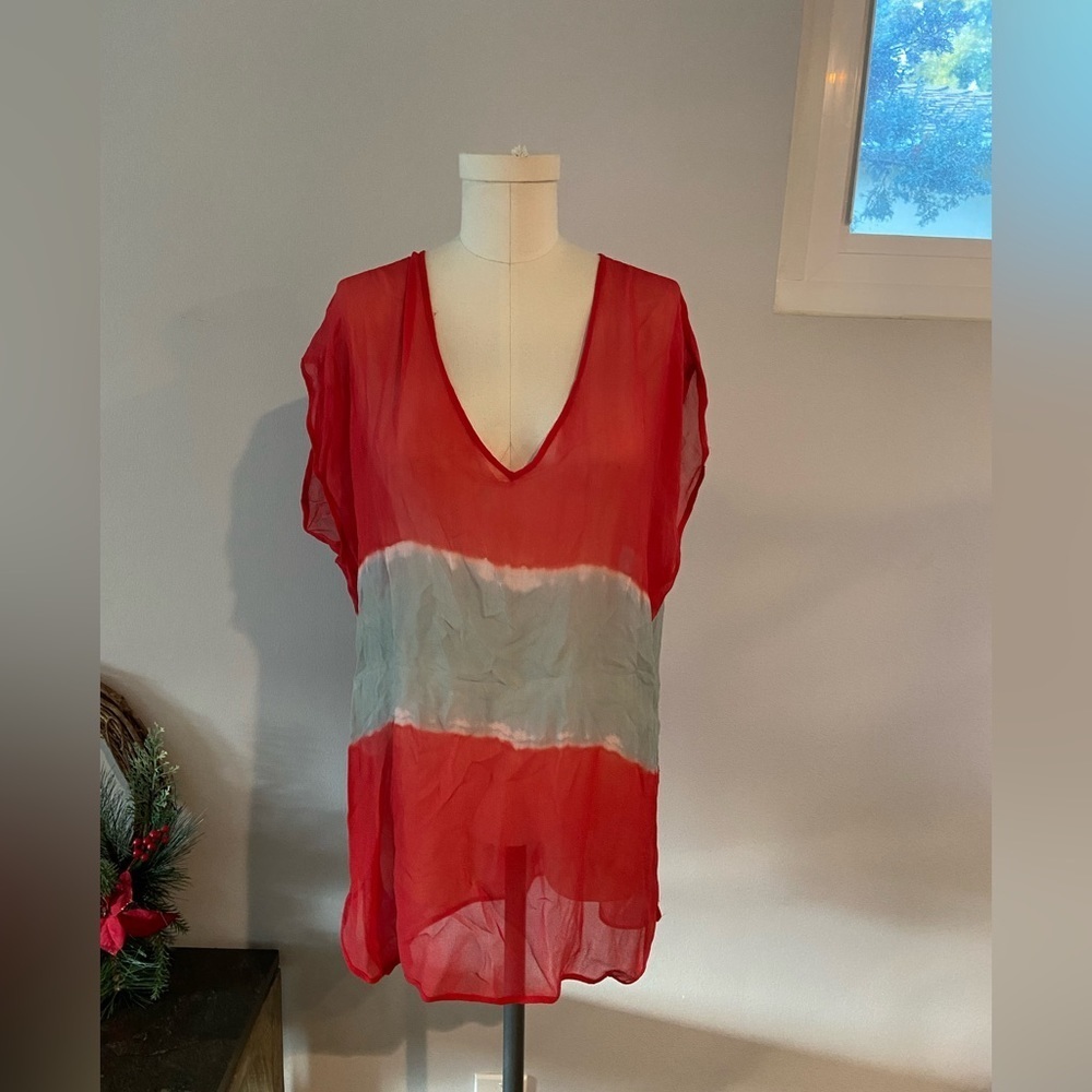 Sheer cute cover up or top